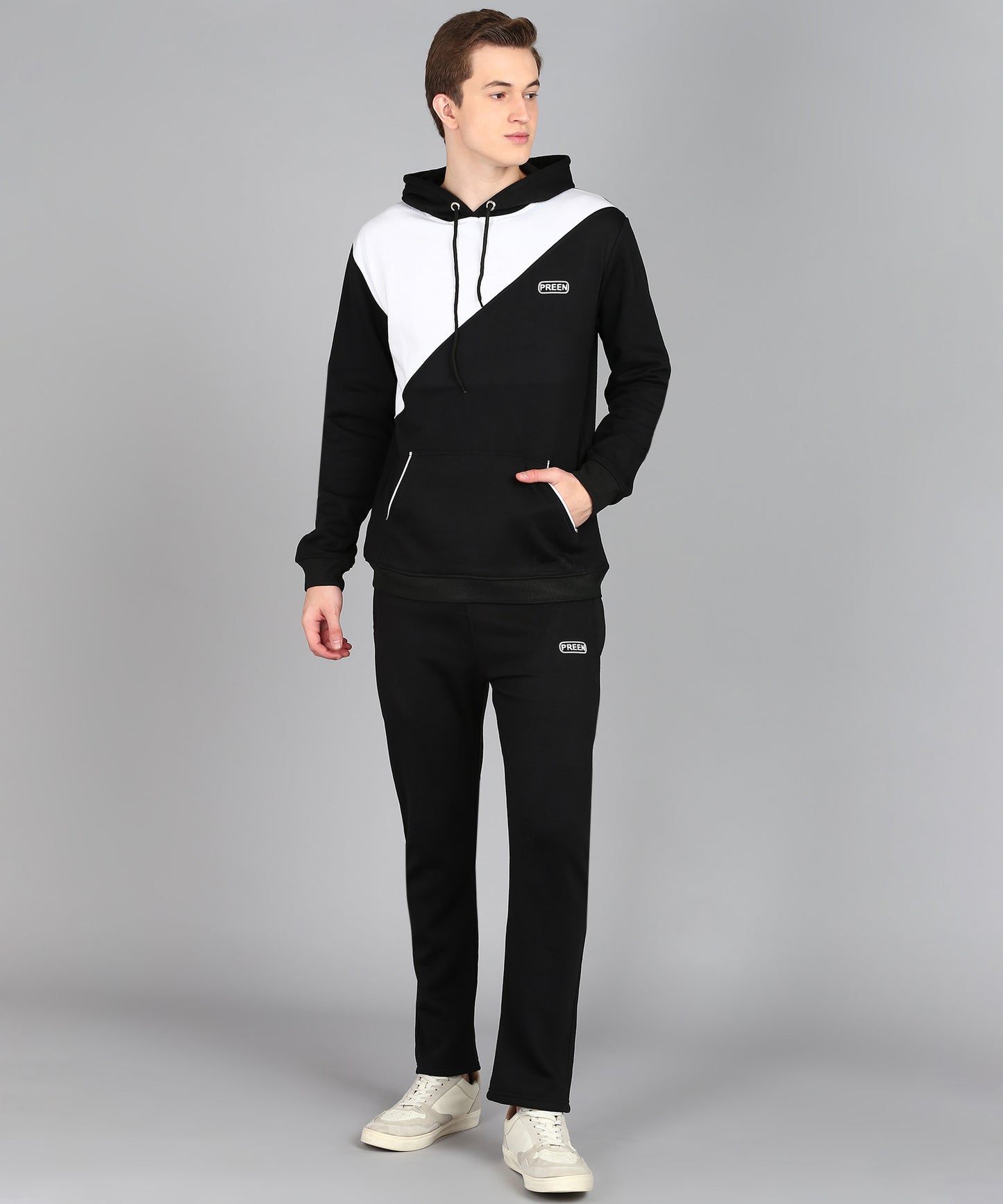 Preen Fleece Hoodie Winter Track Suit Set