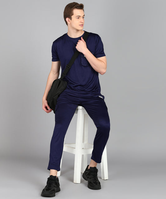 Preen Men's Solid T-shirt and Lower Set