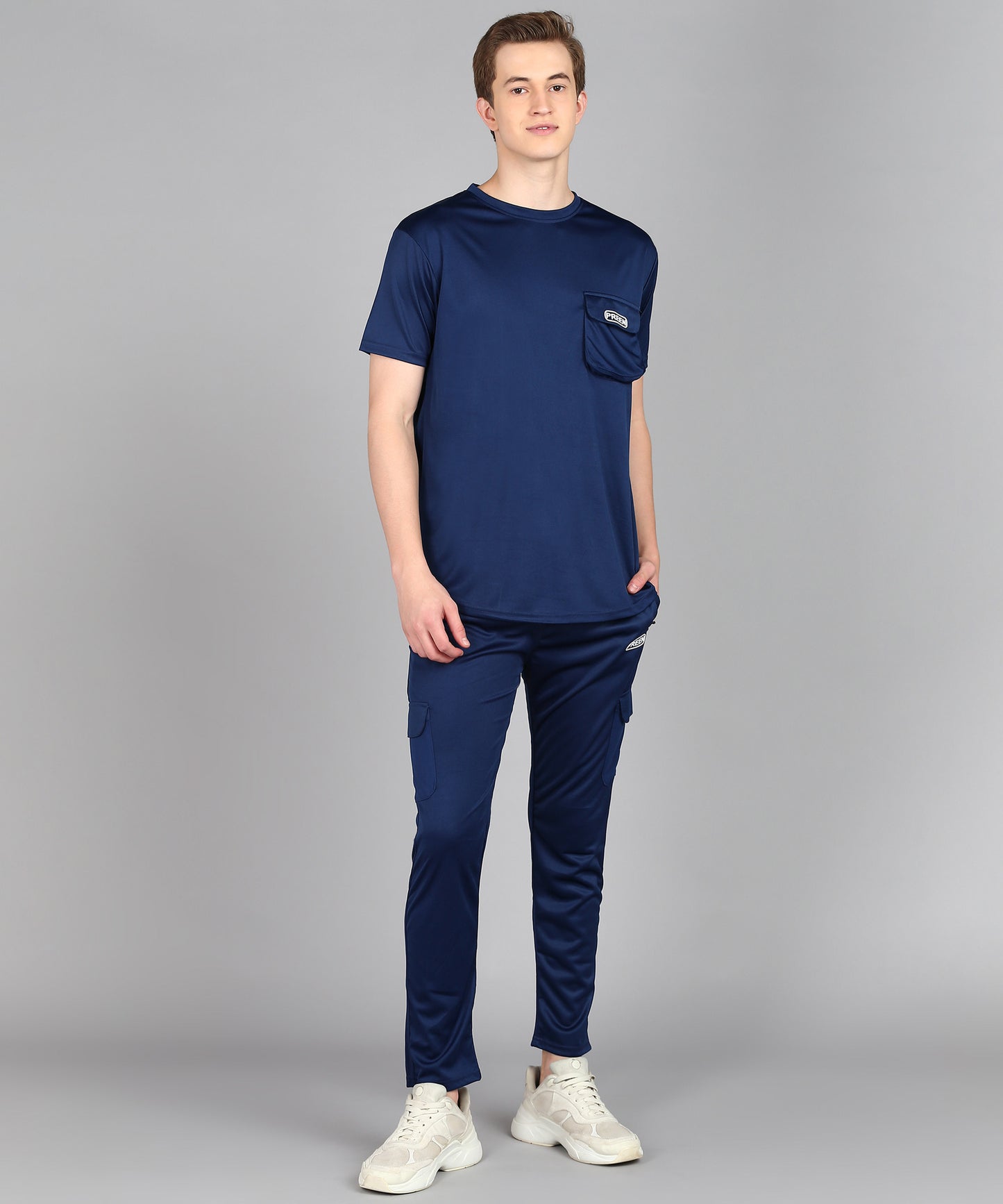 Preen Men's AirForce Colour Solid T-shirt and Lower Set