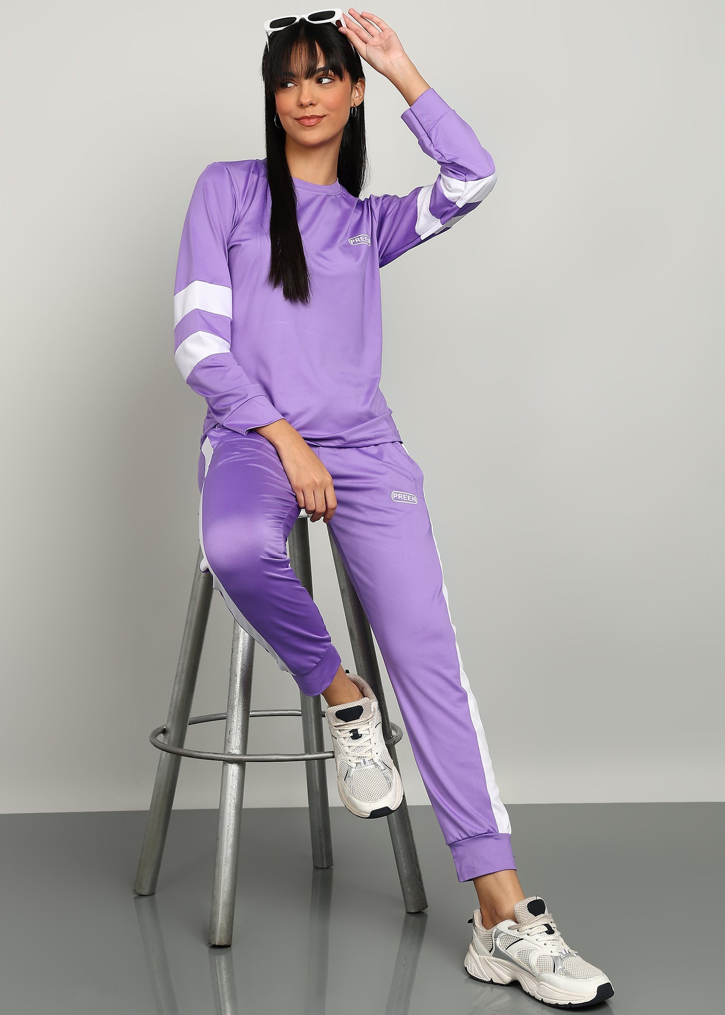 PREEN Full Sleeve Sports Tshirt and Lower Set /  Women Night suit Set
