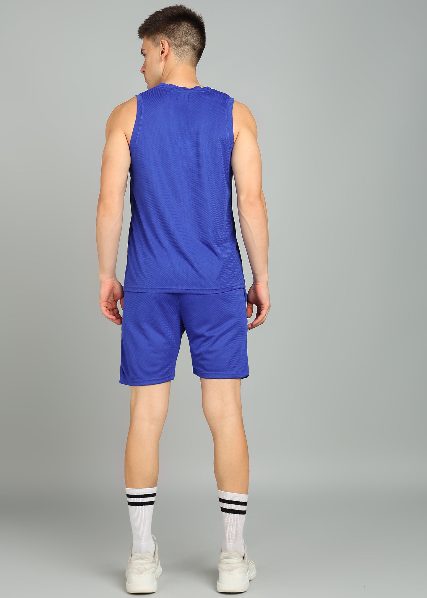 Preen Solid Men's Sleeveless Co-Ord's Set