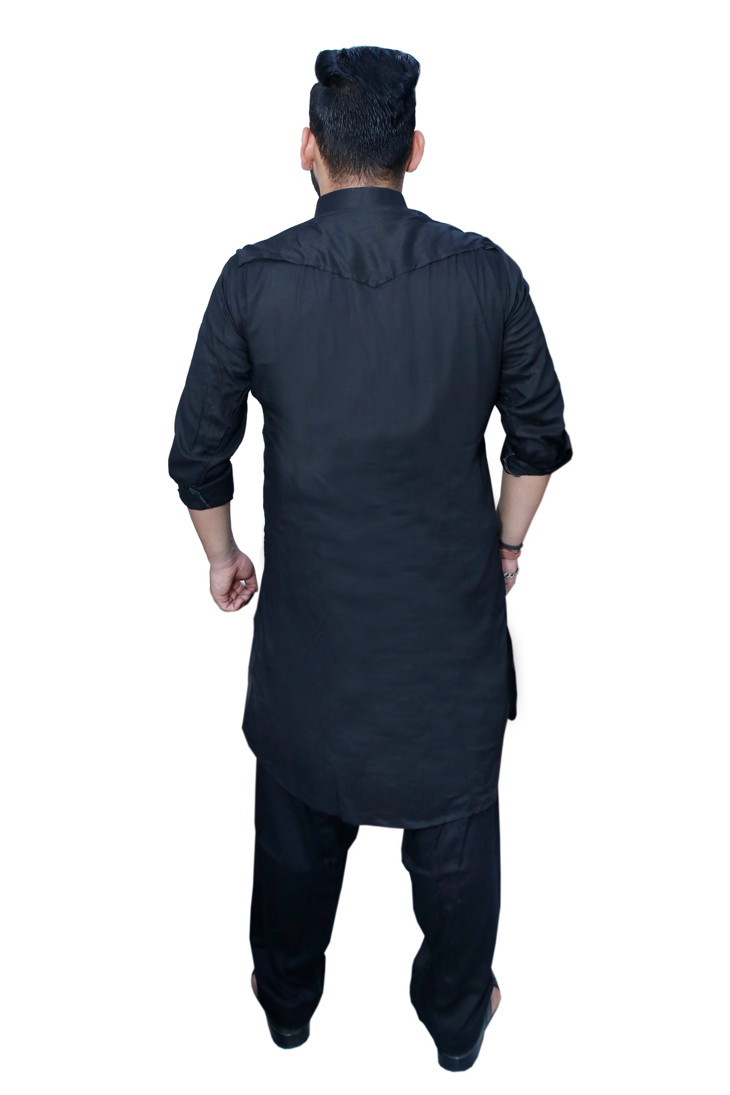 Preen SP Pathani Suit / Kurta Pajama Set Black